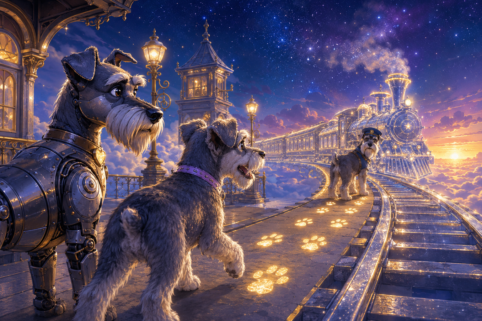 Heathcliff, Sugar, and Spike reunited at Celestial Station